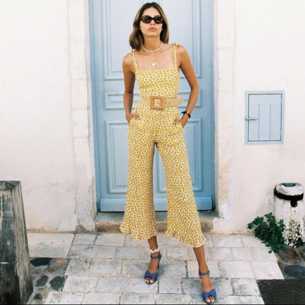 Faithful the Brand Frankie Jumpsuit Yellow